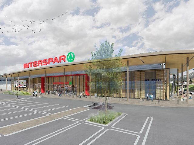 INTERSPAR-Einkaufszentrum Saalfelden - Die Modernisierungsarbeiten haben begonnen